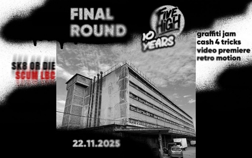10 години по-късно Five High Skatepark затваря врати ..., но пък само КАК